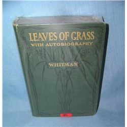 Leaves of Grass with autobiography by Walt Whitman