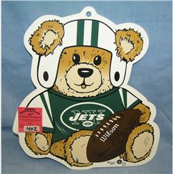 Vintage NY Jets football collecter's wall plaque