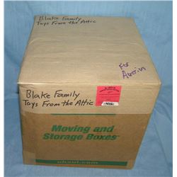 Mystery box lot marked Blake family toys