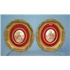 Image 1 : Pair of porcelain Limoge style decorative wall plaques