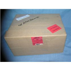 Mystery box marked Record World 45 RPM records