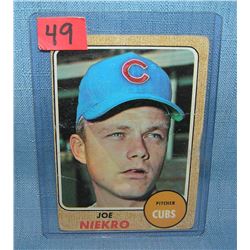 Joe Niekro 1968 Topps rookie card