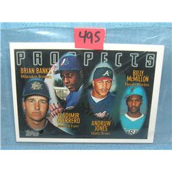 Andruw Jones rookie Baseball card