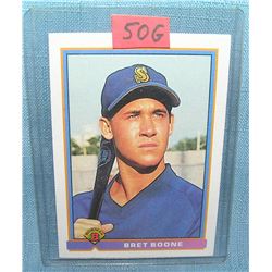 Bret Boone rookie baseball card