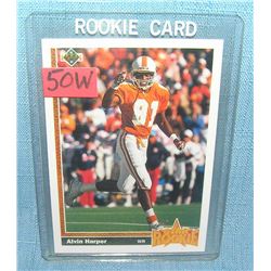 Alvin Harper rookie football card