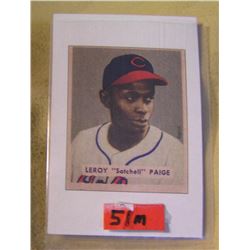 Satchell Paige retro style baseball card