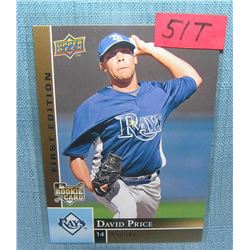 David Price rookie baseball card