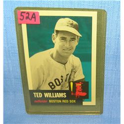 Ted Williams retro style baseball card