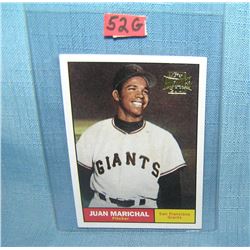 Juan Marichal retro style baseball card