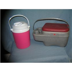 Pair of auto, beach or barbecue coolers