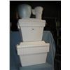 Image 1 : Group of 4 Styrofoam beach or barbecue coolers