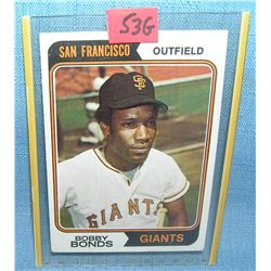 Early Bobby Bonds baseball card by Topps