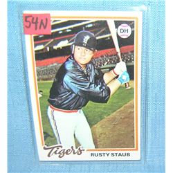 Rusty Staub vintage all star baseball card