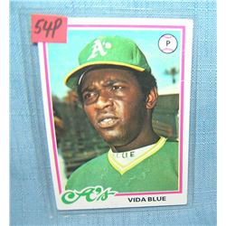 Vida Blue vintage all star baseball card