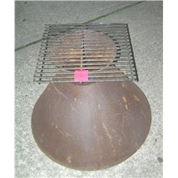 Steel and iron fire pit