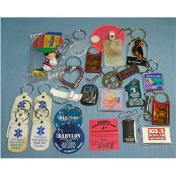 Collection of vintage key chains