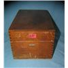 Image 1 : Antique oak hinged storage box
