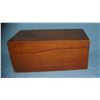 Image 4 : Antique oak hinged storage box