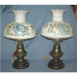 Pair of great vintage colonial style table lamps