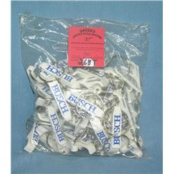 Bag full of Busch Beer advertising key chains