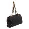 Image 1 : Chanel Black Lambskin Leather Quilted Shoulder Bag