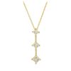 Image 1 : 0.5 ctw Diamond Pendant With Chain - 14KT Yellow Gold