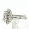 Image 5 : 5.18 ctw Morganite and Diamond Ring - 14KT White Gold