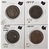 Image 1 : FOUR U.S. LARGE CENTS: