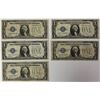 Image 1 : FIVE 1928 $1.00 SILVER CERTIFICATES "FUNNYBACKS"