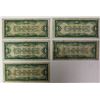 Image 2 : FIVE 1928 $1.00 SILVER CERTIFICATES "FUNNYBACKS"