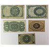 Image 2 : FIVE PCS. FRACTIONAL CURRENCY: