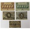 Image 1 : FIVE PCS. FRACTIONAL CURRENCY: