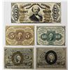 Image 1 : FIVE PCS. FRACTIONAL CURRENCY:
