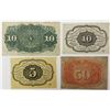 Image 2 : FOUR PCS. FRACTIONAL CURRENCY: