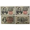 Image 1 : FOUR PCS. FRACTIONAL CURRENCY:
