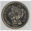 Image 1 : 1869 THREE CENT NICKEL
