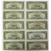 Image 2 : (10) $5.00 U.S. NOTE RED SEALS