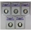 Image 1 : SIX SILVER KENNEDY HALF DOLLARS:
