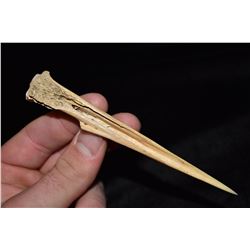 5 1/8" Bone Awl from Boley Site, Ex Gary Van Dyke,