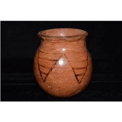 4 1/2" Black on Red Pottery Vessel/Pitcher, Southwest,