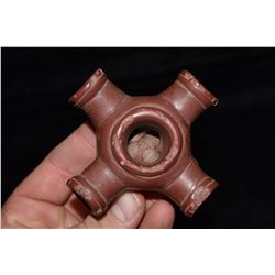 3 1/4" Wide Catlinite Iroquois Council Pipe Dickey COA