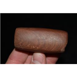 2 5/8" Claystone Tube Banner, Massac Co, Illinois, Ex