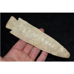 7 1/4" Hopewell Knife, Adams Co, Illinois, Motley COA