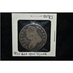 1821 Bust Half Dollar, Grade from Photos