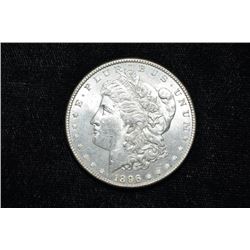 High Grade 1896 Morgan Silver Dollar, Grade from Photos