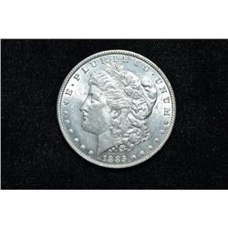 High Grade 1885 Morgan Silver Dollar, Grade from Photos