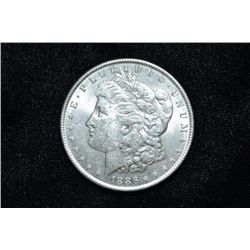 High Grade 1886 Morgan Silver Dollar, Grade from Photos