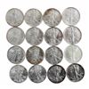 Image 1 : Lot of (16) Brilliant Uncirculated Mixed Date $1 American Silver Eagle Coins