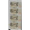 Image 1 : Uncut Sheet of (4) State of Louisiana Baby Bond Obsolete Notes