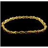 Image 2 : 10KT Yellow Gold 3.50 ctw Ruby and Diamond Bracelet